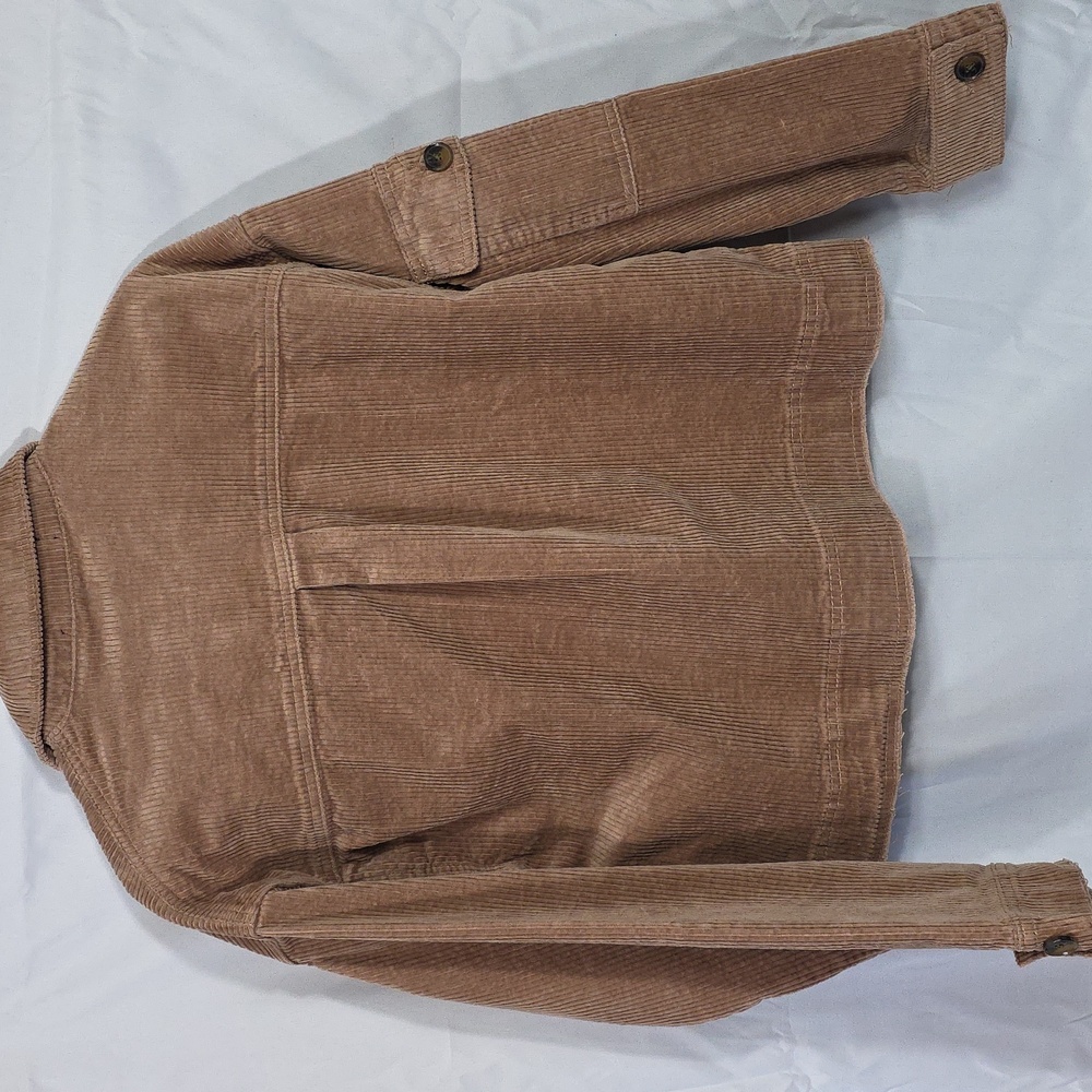 Forever 21 Brown (Cocoa) Corduroy Utility Jacket Womens Size Small (W600) - Picture 6 of 7